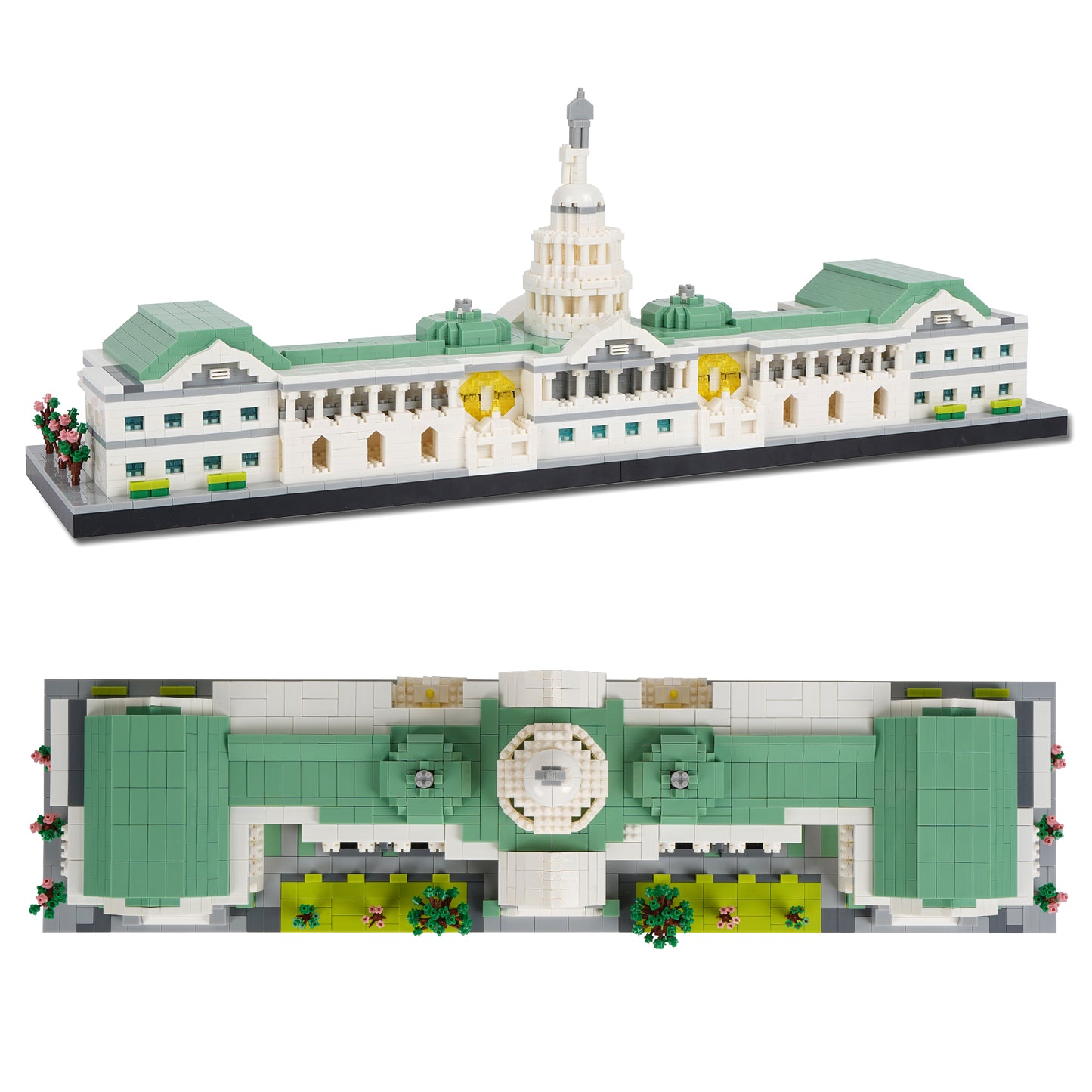 LULUFUN United States Capitol Building Model Building Block Kit, Famous Architecture Mini Building Block,   Collection Model Sets ,Toy Gifts for Children and Adults 4030 pieces