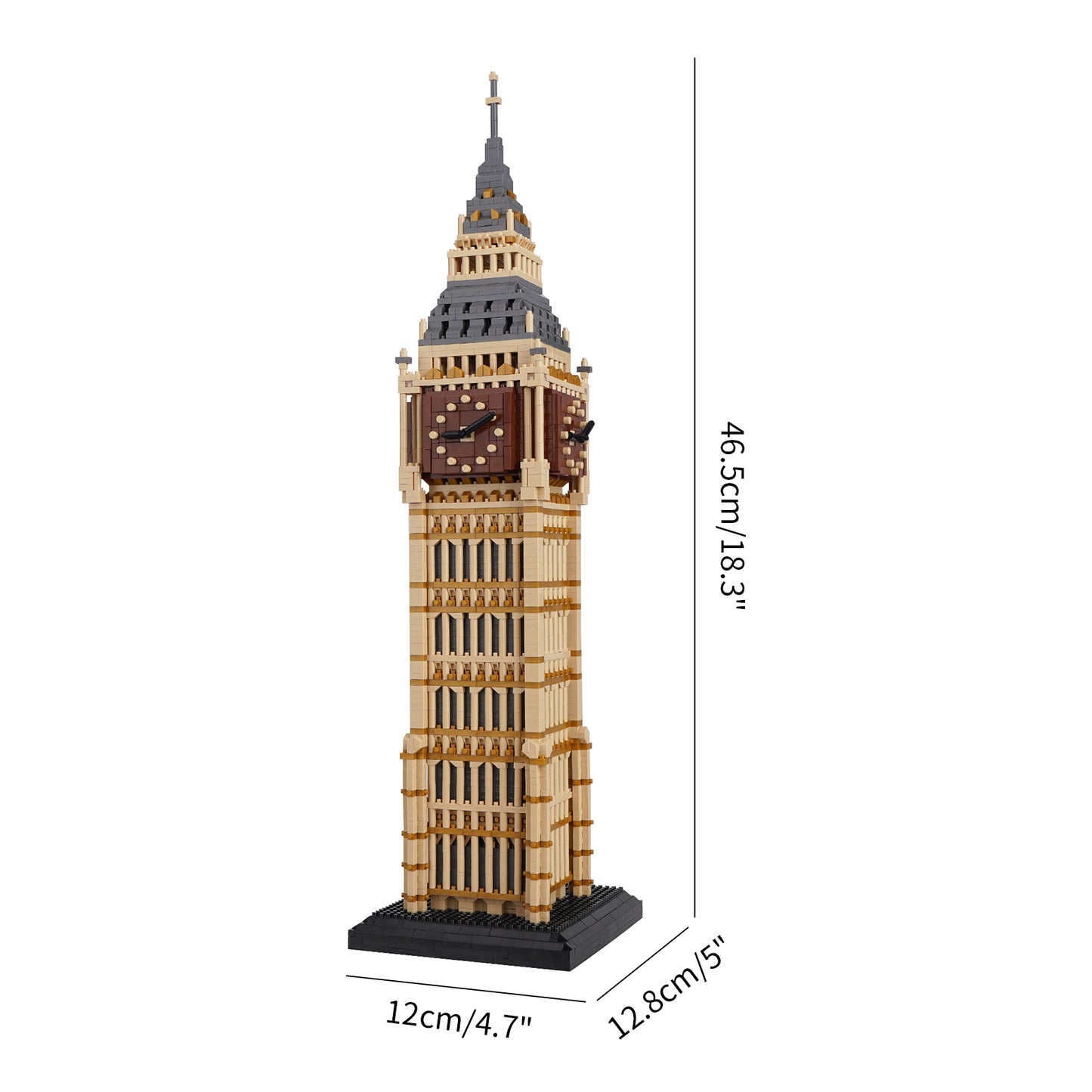 LULUFUN Big Ben Building Block, Gift for Birthday, Children Party, Kids Prizes(3660pcs)