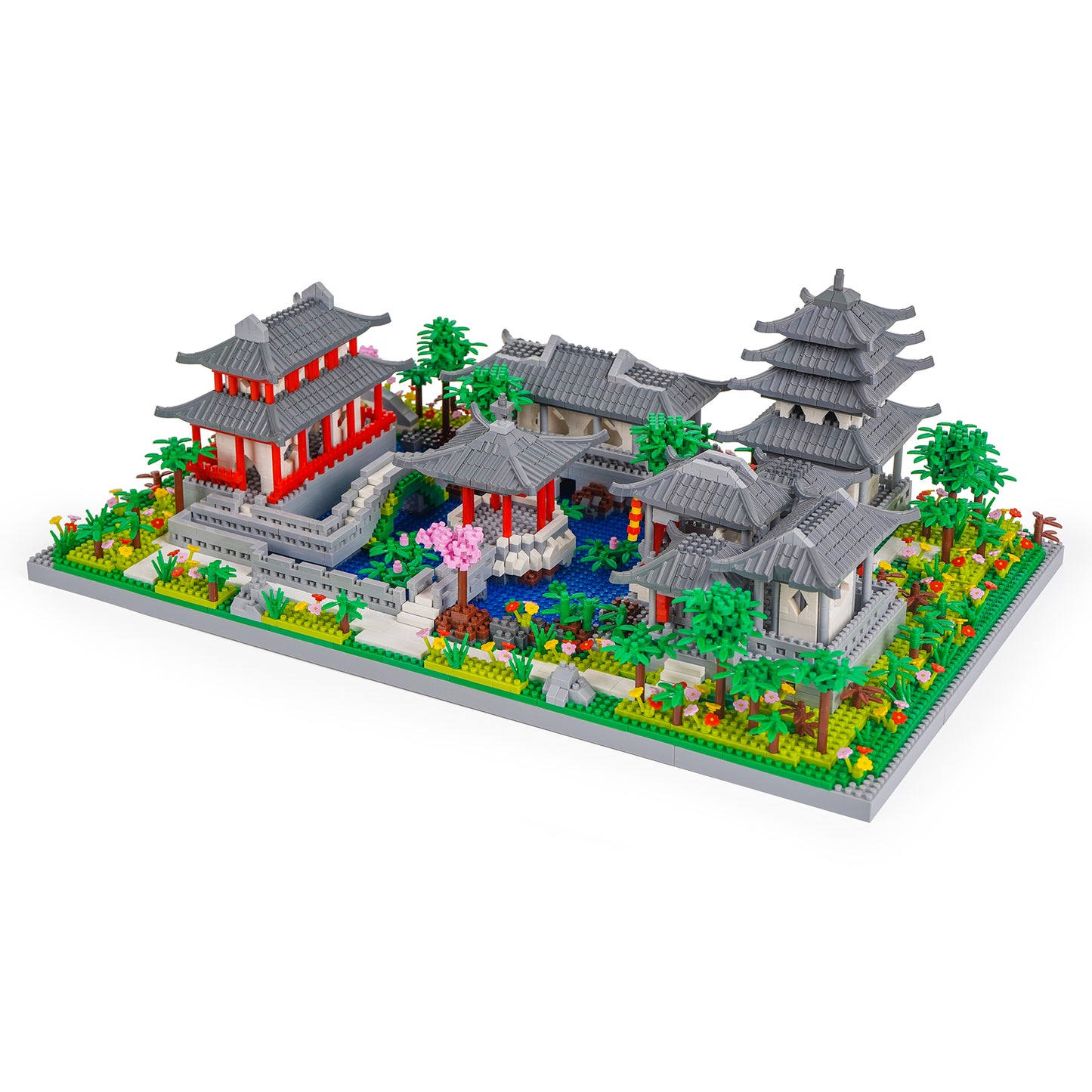 LULUFUN Chinese Architecture Building Blocks,The Classical Gardens of Suzhou Block Sets,Chinese Ancient Famous Architecture Mini Blocks Kits, Toy Gifts for Children and Adults(3930pieces)