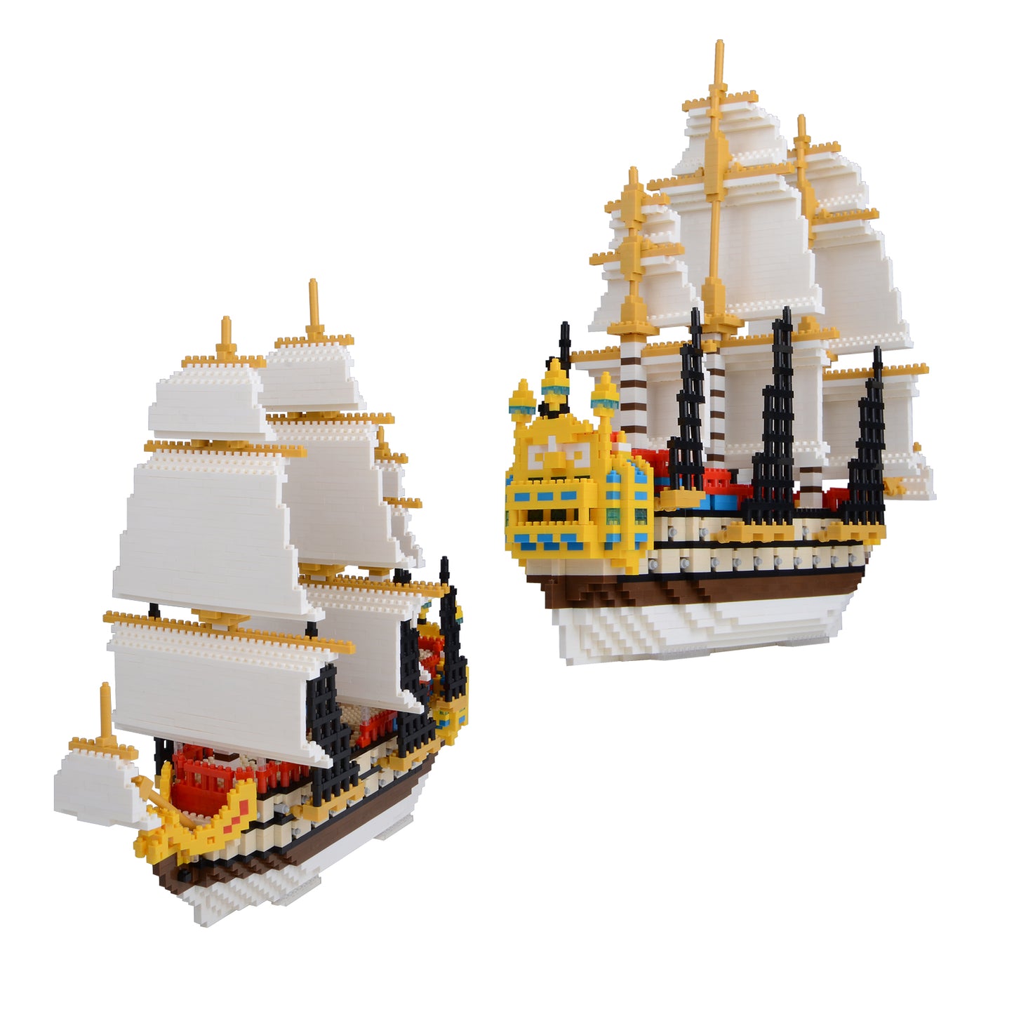 LULUFUN Sailboat Ship Building Blocks Kit, Gift for Adults and Children(3000 pcs)