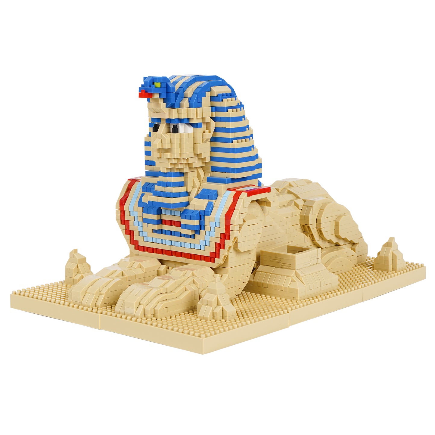 LULUFUN Sphinx Building Block Set, Egypt Architecture Building Toy, Mini Blocks Kit for Hobbyists, Gift for Adults and Children 2732cs