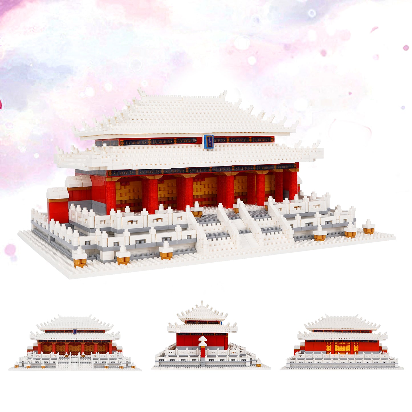 LULUFUN Chinese Ming Dynasty Architecture Building Blocks,Hall of Supreme Harmony Mini Building Block Sets,Toy Gifts for Children and Adults 2406 pieces