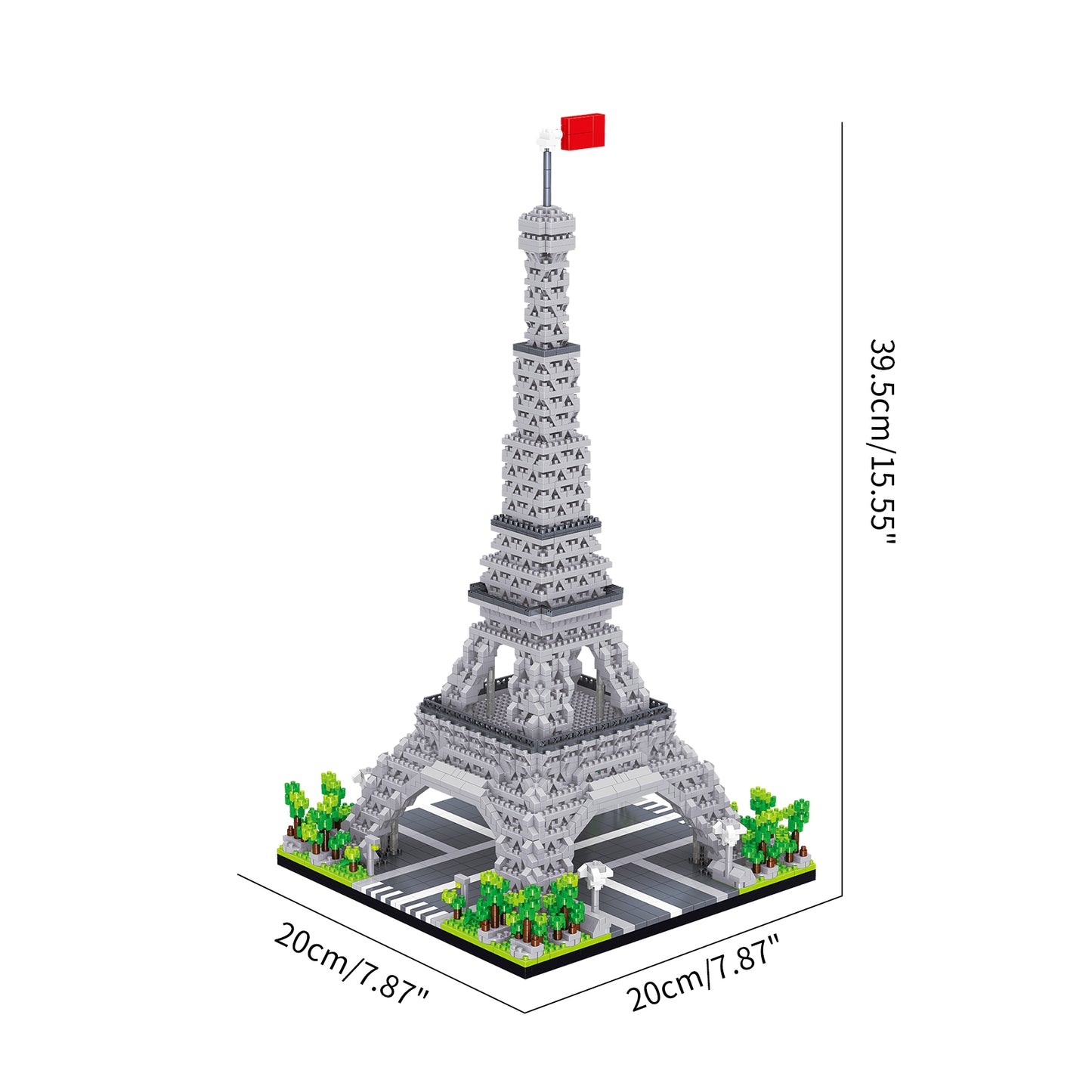 LULUFUN Eiffel Tower Mini Building Block, Famous Architecture Model Blocks Kit, Collectible Model Sets to build, Toy Gifts for Kids and Adults 3585pcs