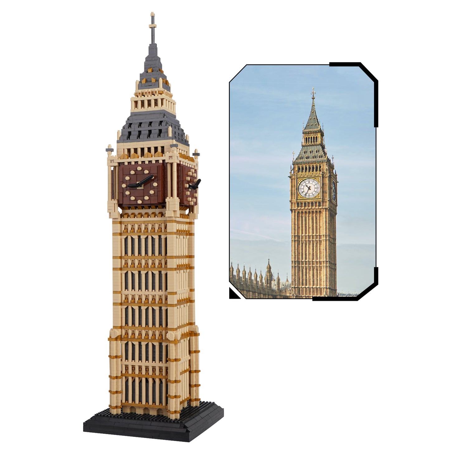 LULUFUN Big Ben Building Block, Gift for Birthday, Children Party, Kids Prizes(3660pcs)