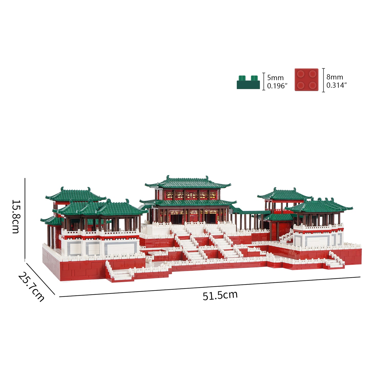 LULUFUN Chinese Tang Dynasty Architecture Building Blocks, The Daming Palace Mini Building Block Sets,Toy Gifts for Children and Adults 8109 pieces