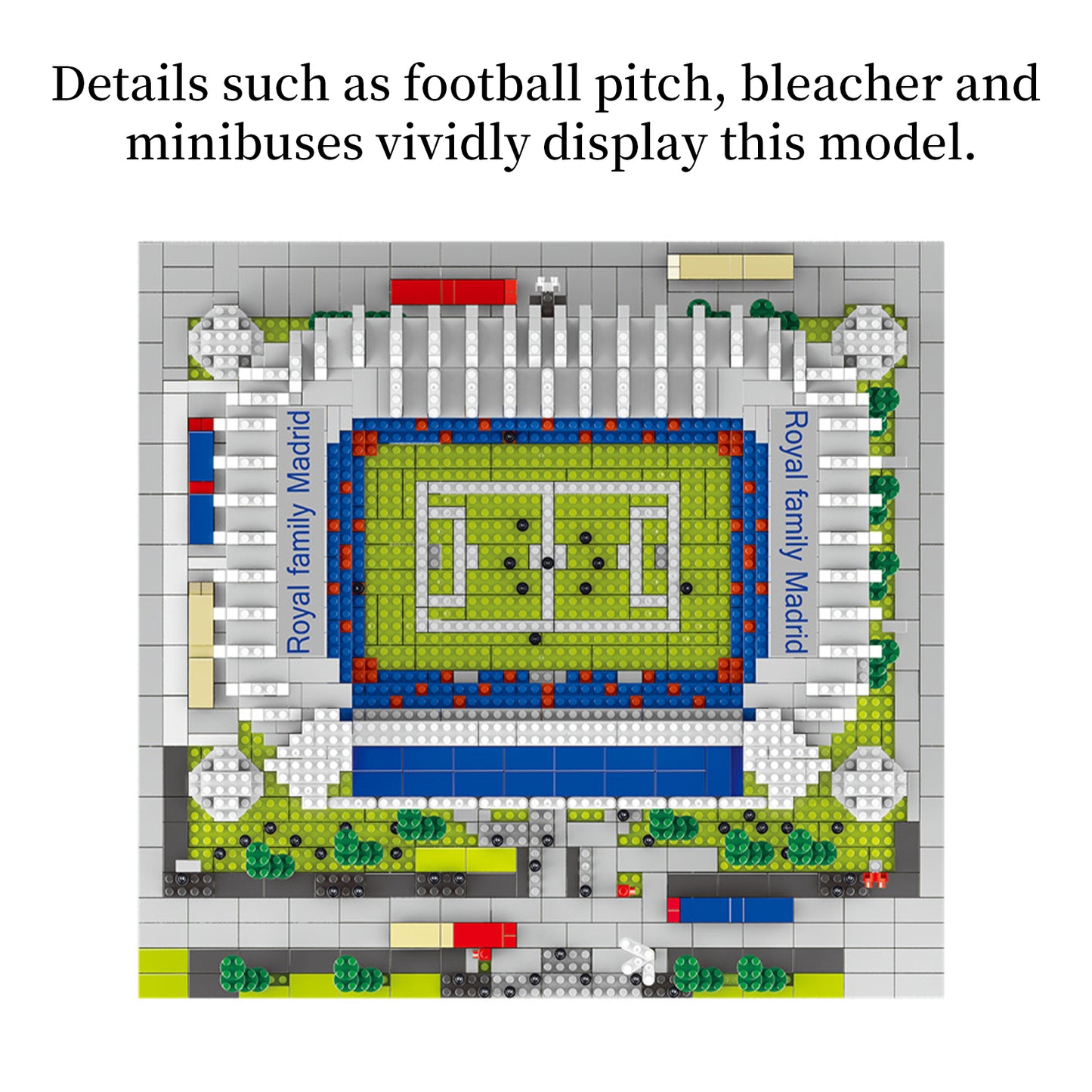 LULUFUN Building Block Set, Real Madrid Stadium Architecture Mini Block Set, World Famous Landmark Model Blocks Kit, Collectible Model Sets to Build, Toy Gifts for Kids and Adults 4030 pieces