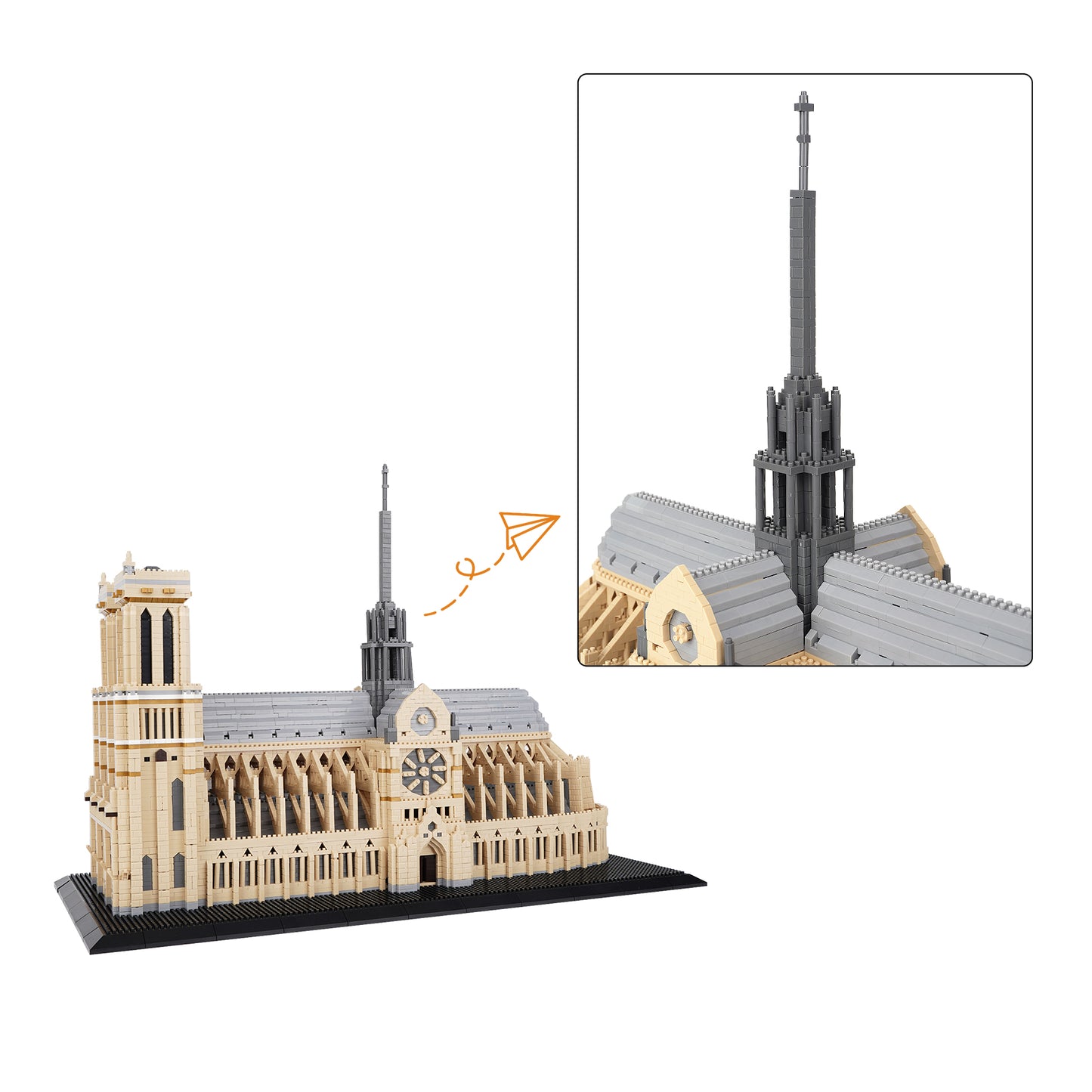 LULUFUN Notre Dame de Paris Building Blocks, Gift for Adults and Children(7380pcs)