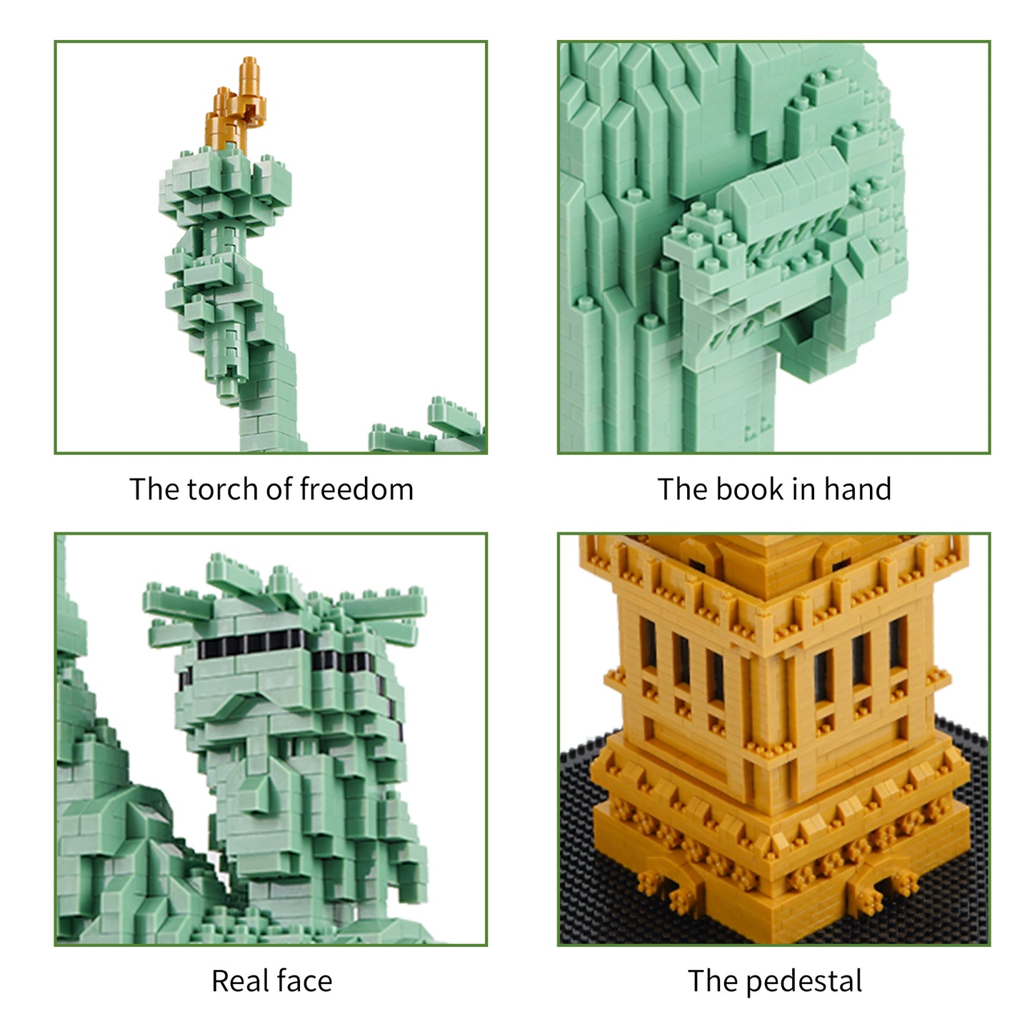 LULUFUN Statue of  Liberty Model Building Block Sets,World Famous Architecture  Mini Building Block, Educational Toys and Collection Sets ,Toy Gifts for Children and Adults 2810 pieces