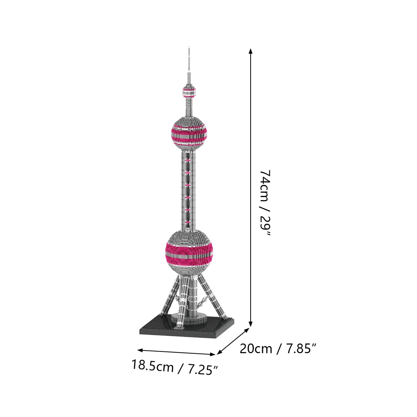 LULUFUN Oriental Pearl Tower Building Blocks, Gift for Adults and Children(4220PCS)