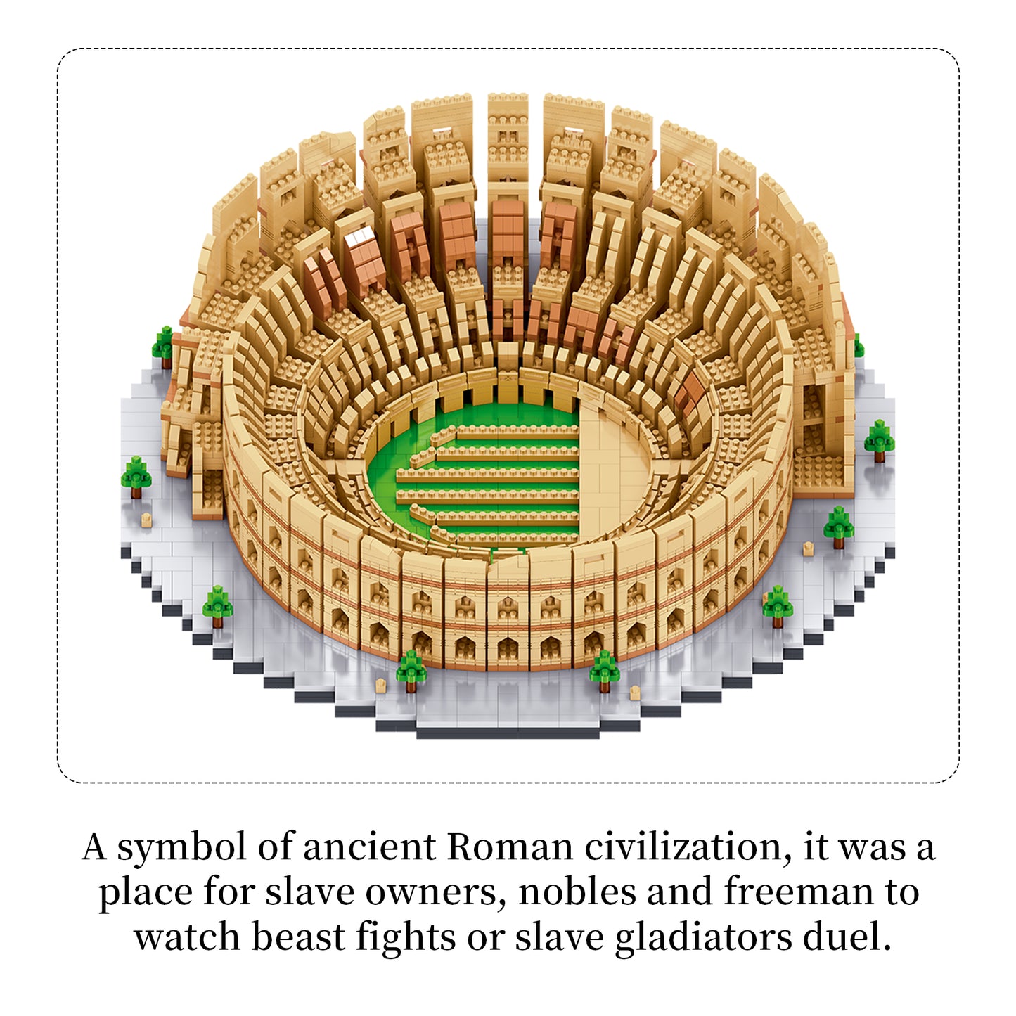 LULUFUN Mini Building Block Set, Roman Colosseum Architecture Model Blocks Kit, Collectible Model Sets to build, Toy Gifts for Kids and Adults 5594pcs