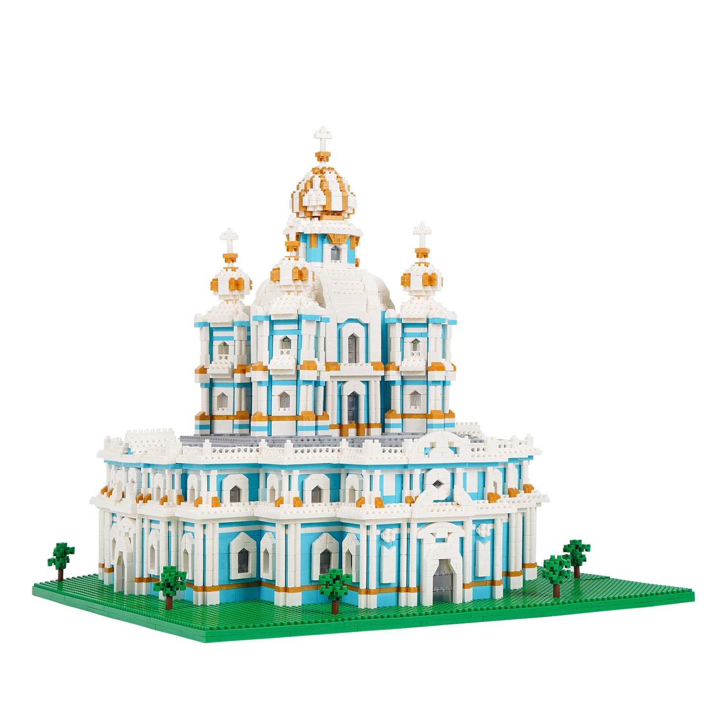 LULUFUN Smolny Cathedral Building Block Set, World Famous Architecture Model Toys, Micro Mini Blocks Kit for Hobbyists, Gift for Adults and Children 3737pcs