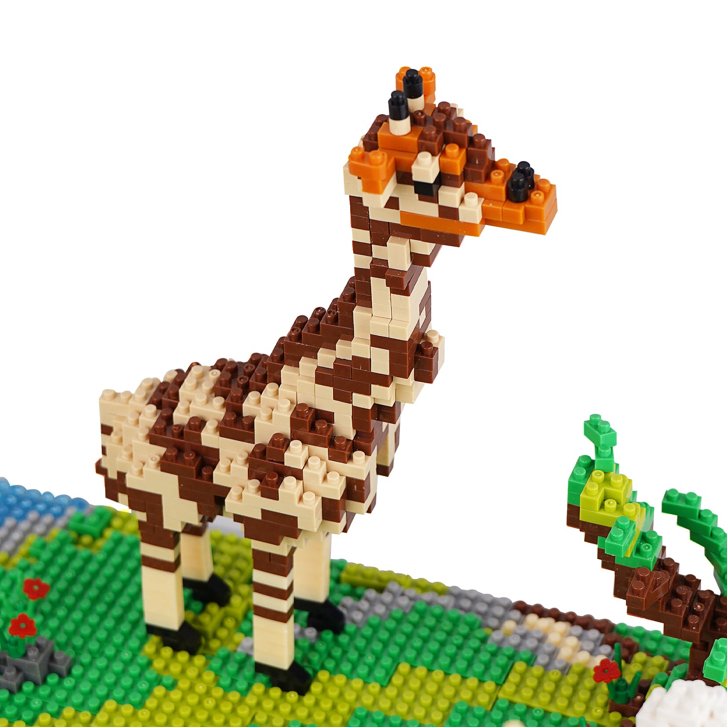 LULUFUN Animals Building Blocks Set Giraffe Deer Ostrich, Gift for Kid and Adults(2120PCS)