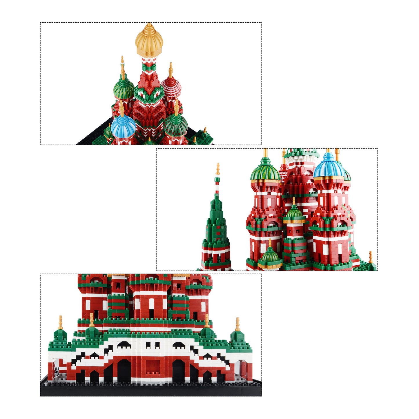 LULUFUN Building Blocks Set Saint Basil's Cathedral World-Famous Architecture Building Set Nano Micro Building Blocks Toys, Educational Toy, Gift for Adults and Children (4300 pcs)