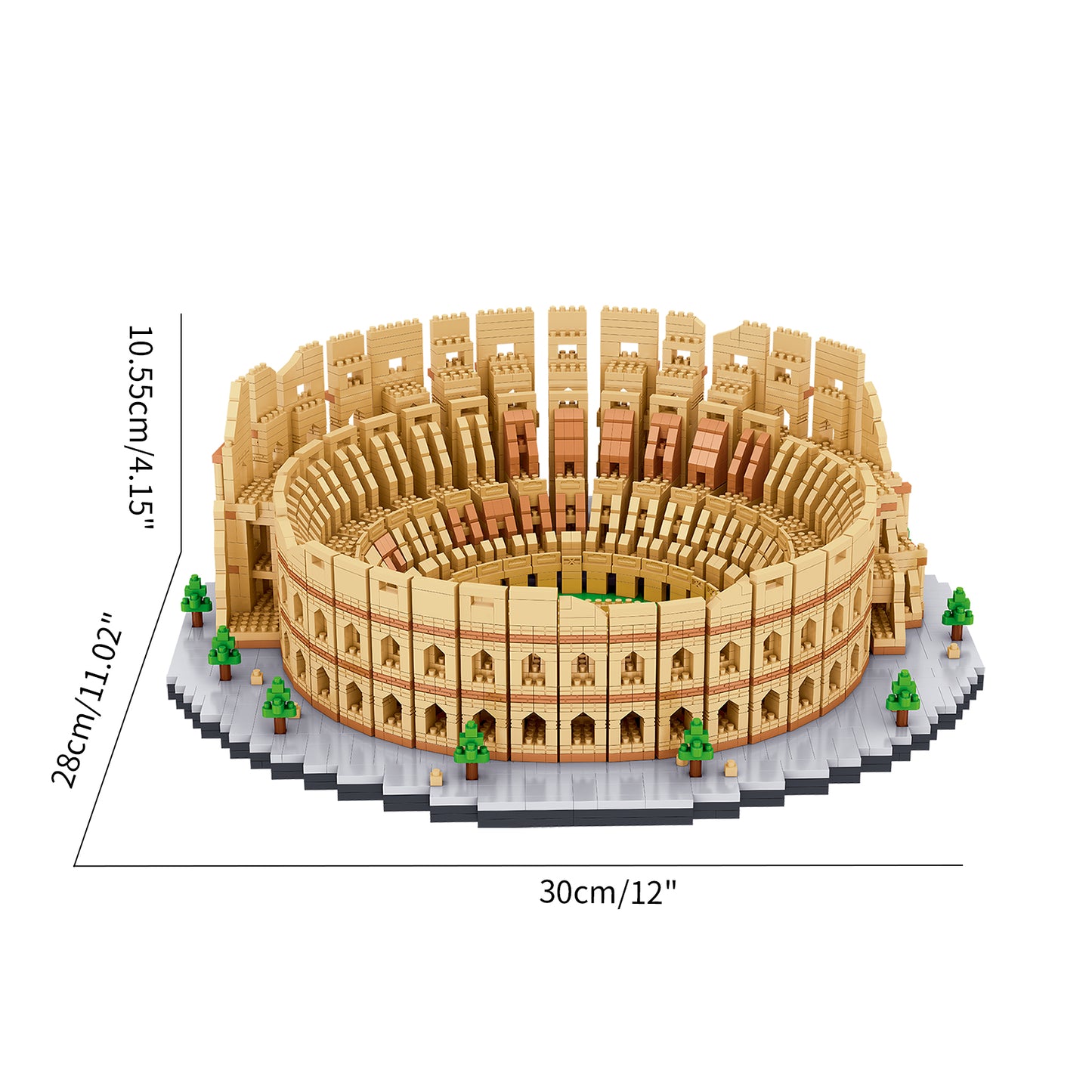 LULUFUN Mini Building Block Set, Roman Colosseum Architecture Model Blocks Kit, Collectible Model Sets to build, Toy Gifts for Kids and Adults 5594pcs