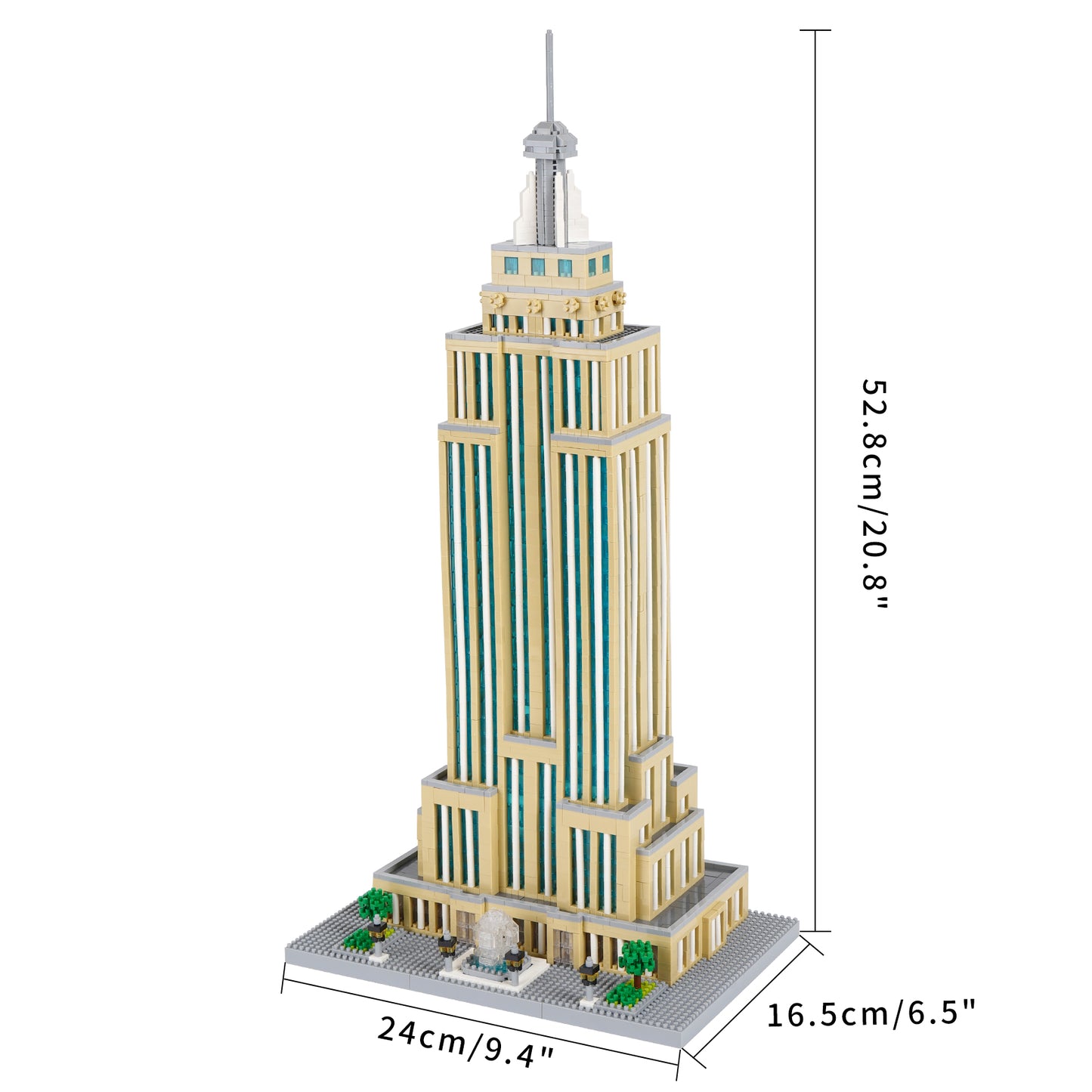 LULUFUN  Emprie State Model Building Block Kit, Famous Architecture  Mini Building Block, Collection Model Sets,Toy Gifts for Kids and Adults 3819 pieces