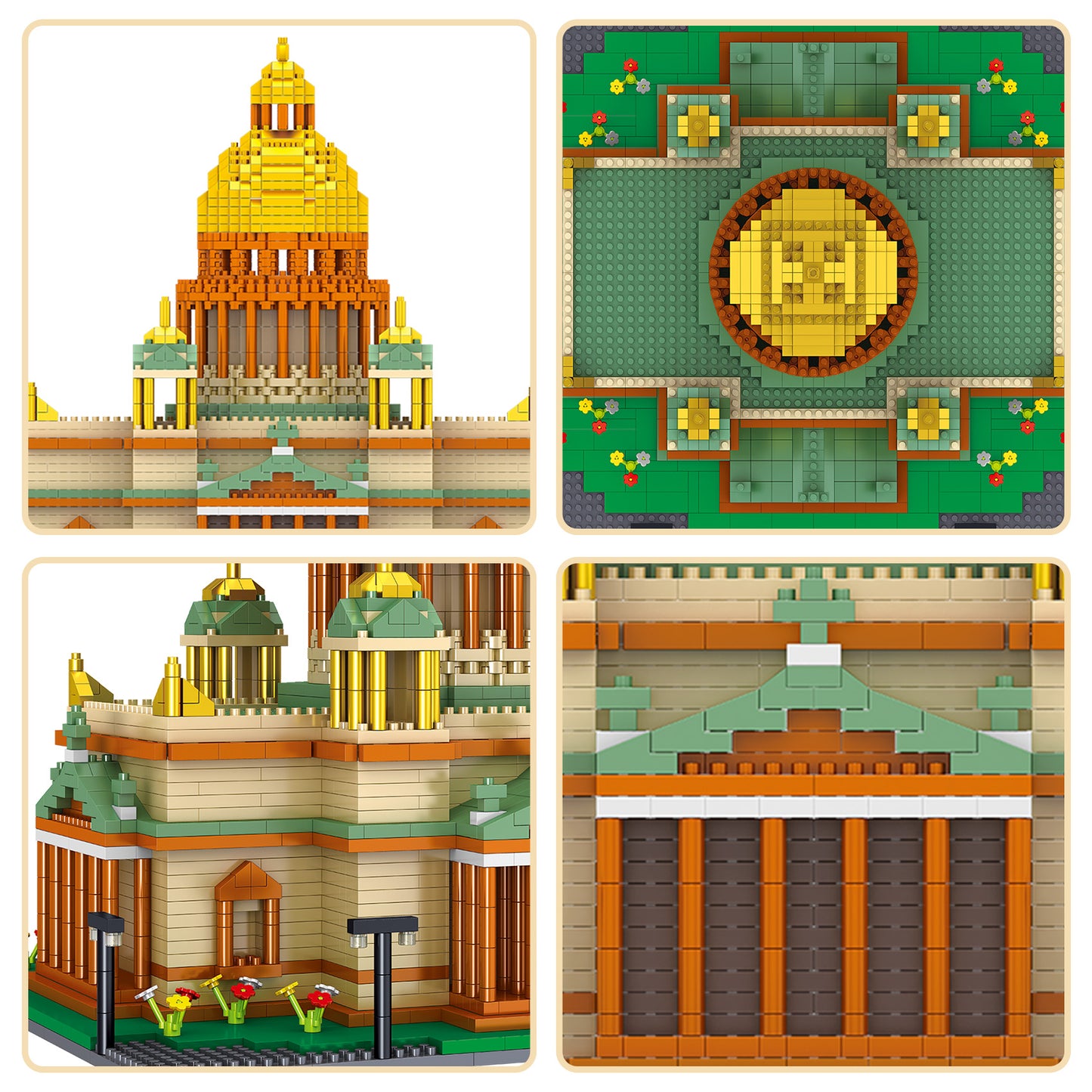 LULUFUN Mini Building Block Set, Saint Isaac's Cathedral Architecture Model Blocks Kit, Collectible Model Sets to Build, Toy Gifts for Kids and Adults 3104 Pieces