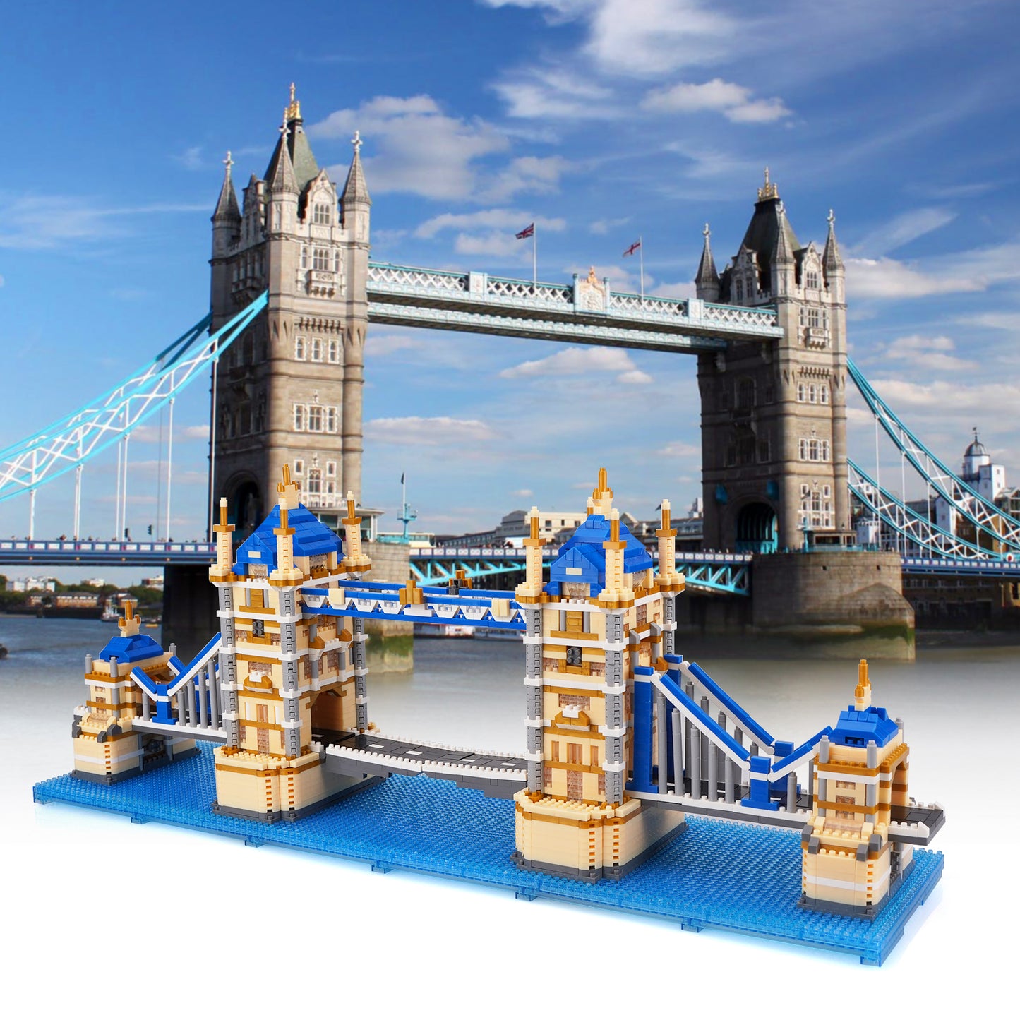 LULUFUN London Tower Bridge Building Blocks Set, Gift for Birthday, New Year, Christmas(3800pcs)