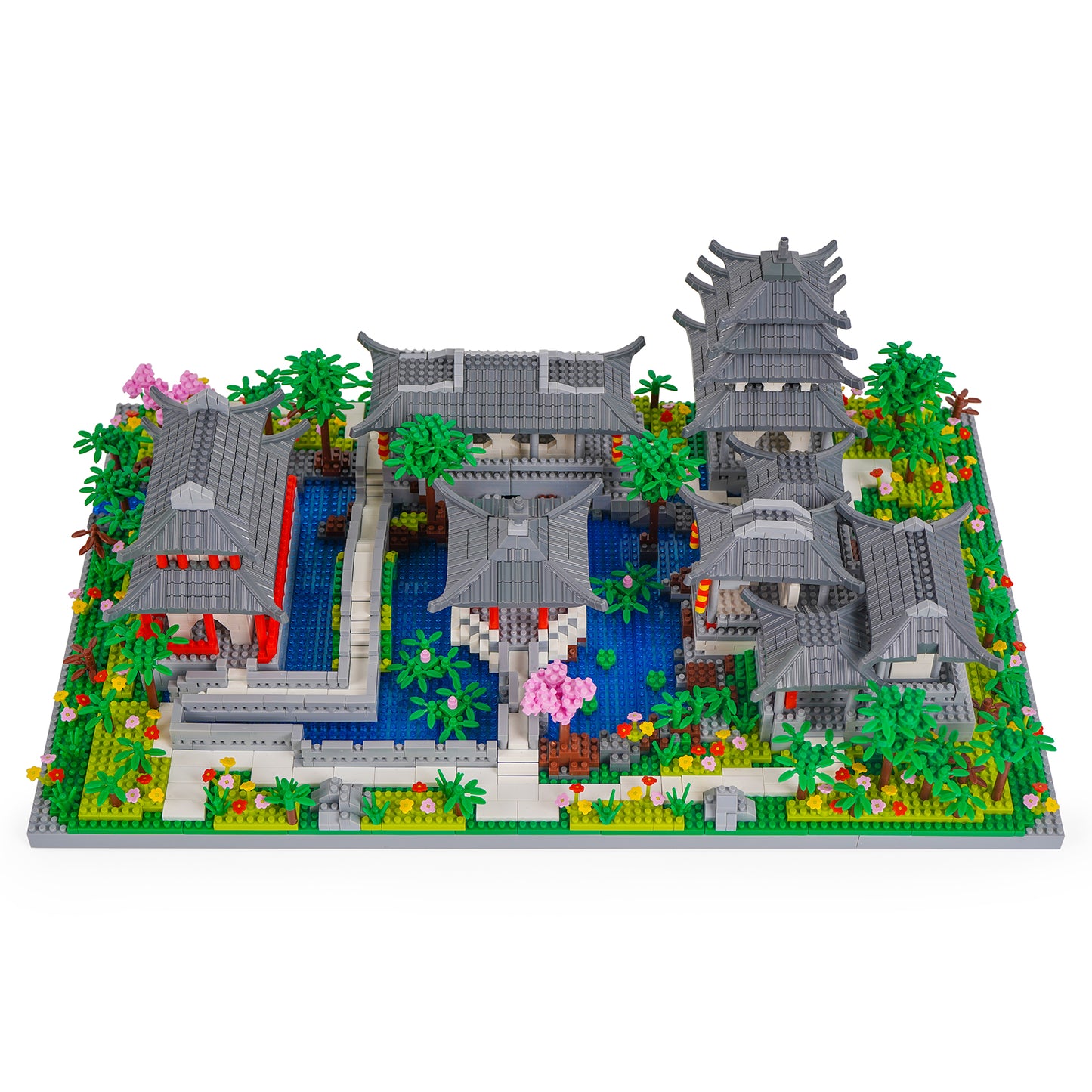 LULUFUN Chinese Architecture Building Blocks,The Classical Gardens of Suzhou Block Sets,Chinese Ancient Famous Architecture Mini Blocks Kits, Toy Gifts for Children and Adults(3930pieces)