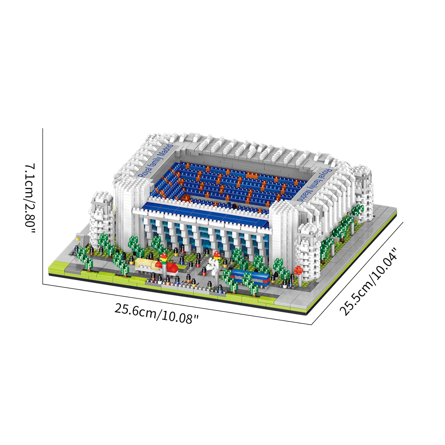 LULUFUN Building Block Set, Real Madrid Stadium Architecture Mini Block Set, World Famous Landmark Model Blocks Kit, Collectible Model Sets to Build, Toy Gifts for Kids and Adults 4030 pieces