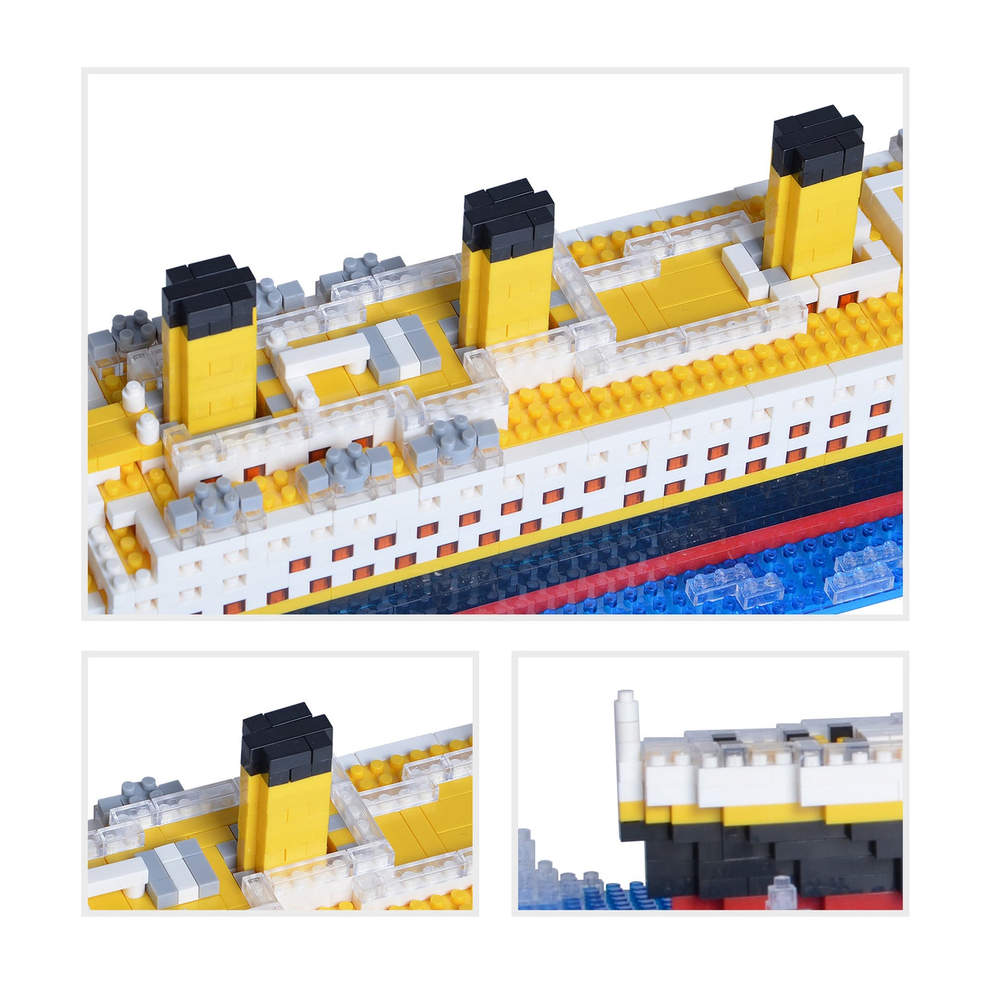 LULUFUN Titanic Ship Model Building Block Set, Gift for Adults and Children(1860 pcs)