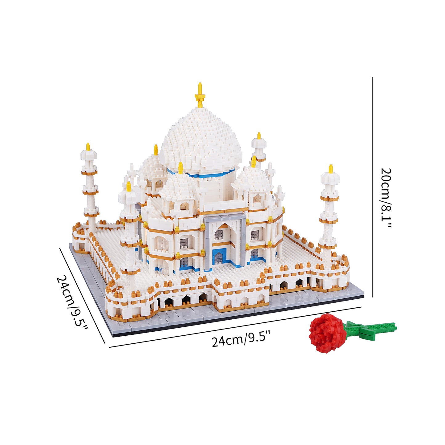 LULUFUN Taj Mahal Building Blocks Kit, Gift for Adults and Children (Normal Ver.4146pcs)