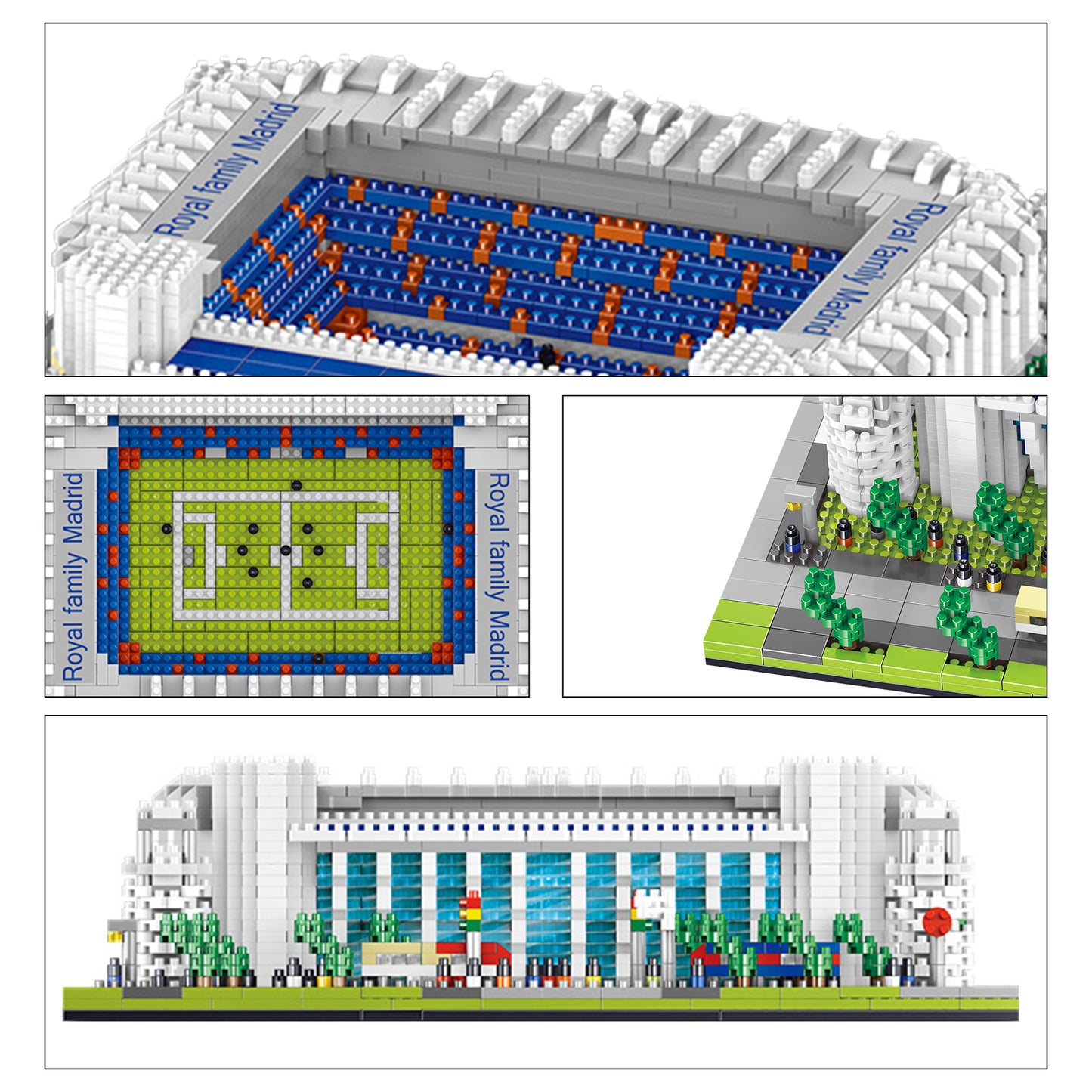 LULUFUN Building Block Set, Real Madrid Stadium Architecture Mini Block Set, World Famous Landmark Model Blocks Kit, Collectible Model Sets to Build, Toy Gifts for Kids and Adults 4030 pieces