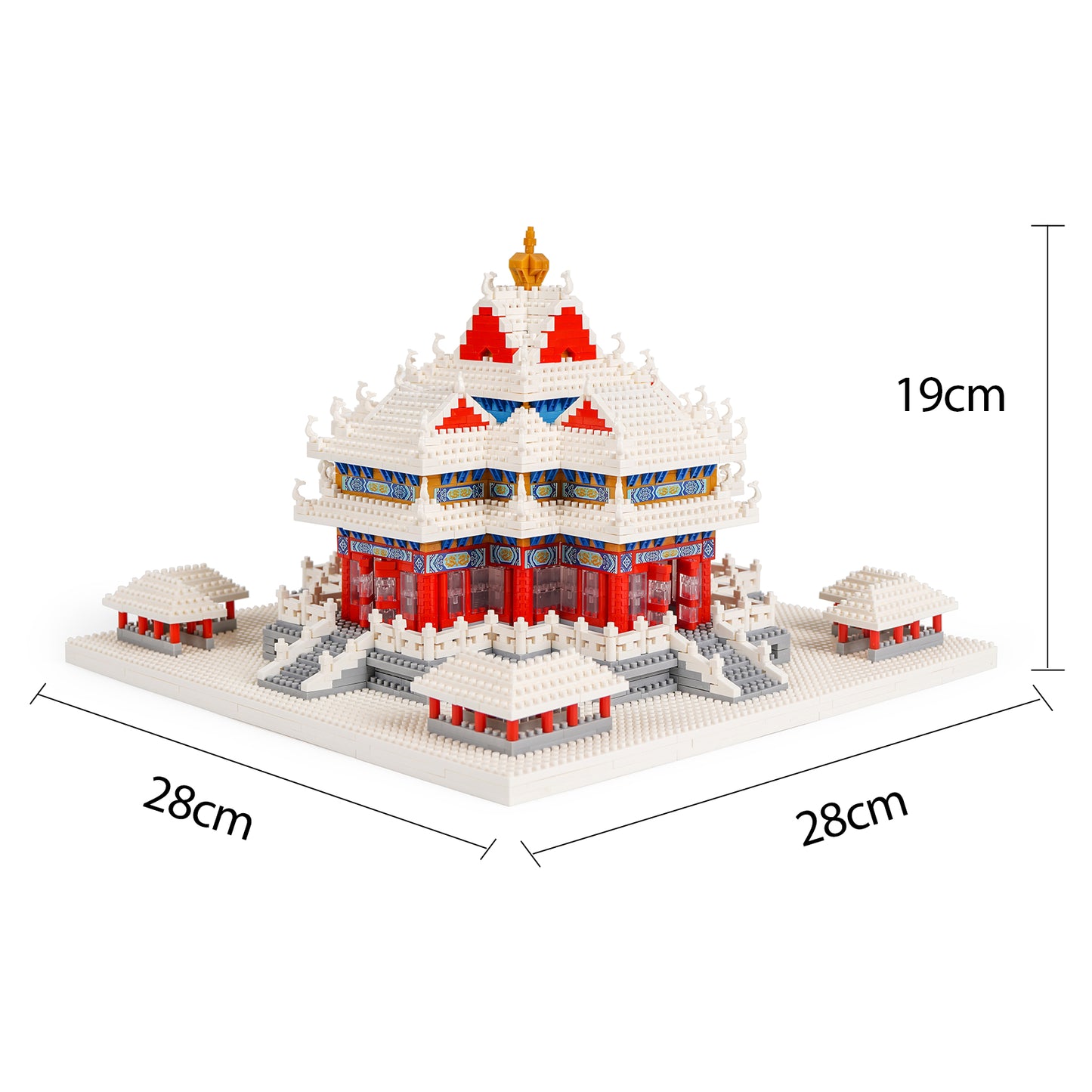 LULUFUN Chinese Architecture Building Blocks, Corner Tower of Forbidden City Mini Building Block Sets, Toy Gifts for Children and Adults 2483 Pieces